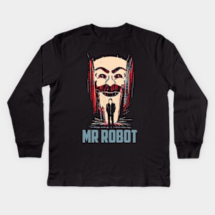 Mr Robot Kids Long Sleeve T-Shirt